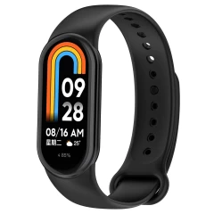 Curea pentru Xiaomi Smart Band 8 / 8 NFC - Techsuit Watchband (W014) - Negru Negru