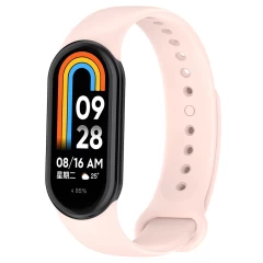 Curea pentru Xiaomi Smart Band 8 / 8 NFC - Techsuit Watchband (W014) - Negru Roz 