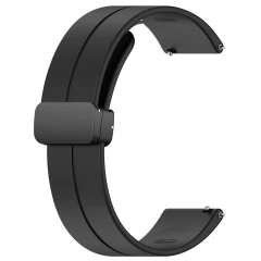 Curea pentru Samsung Galaxy Watch 4/5/Active 2, Huawei Watch GT 3 (42mm)/GT 3 Pro (43mm) - Techsuit Watchband (W011) - Negru Negru
