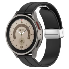 Curea pentru Samsung Galaxy Watch 4/5/Active 2, Huawei Watch GT 3 (42mm)/GT 3 Pro (43mm) - Techsuit Watchband (W011) - Negru Negru