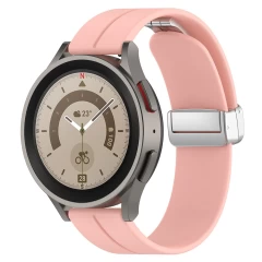 Curea pentru Samsung Galaxy Watch 4/5/Active 2, Huawei Watch GT 3 (42mm)/GT 3 Pro (43mm) - Techsuit Watchband (W011) - Roz Roz