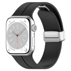 Curea pentru Apple Watch 1/2/3/4/5/6/7/8/SE/SE 2 (38/40/41mm) - Techsuit Watchband (W011) - Negru Negru