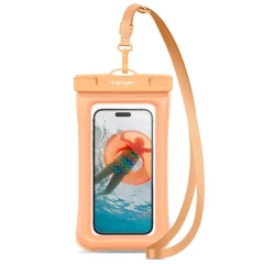 Husa universala pentru telefon - Spigen Waterproof Case A610 - transparenta Portocaliu 