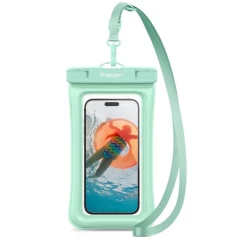 Husa universala pentru telefon - Spigen Waterproof Case A610 - transparenta Verde 