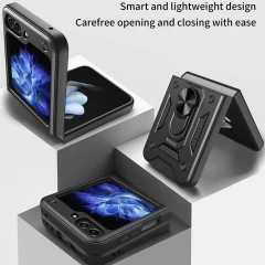 Husa pentru Samsung Galaxy Z Flip5 - Techsuit CamShield Series - Negru Negru