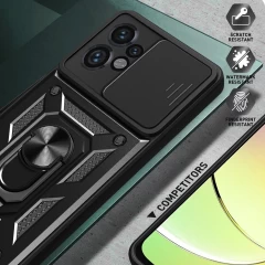 Husa pentru Motorola Edge 40 Pro - Techsuit CamShield Series - Negru Negru