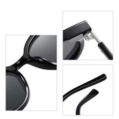 Ochelari de Soare pentru Femei - Techsuit (ZC105-C01) - Negru Negru