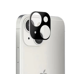 Folie Camera pentru iPhone 15 / 15 Plus - Techsuit Full Camera Glass - Negru Negru