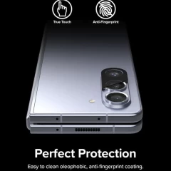 Folie Camera pentru Samsung Galaxy Z Fold5 - Techsuit Full Camera Glass - Negru Negru