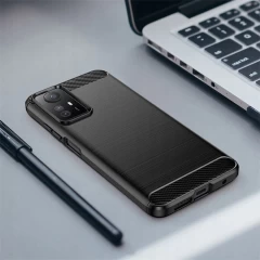 Husa pentru Xiaomi Redmi Note 12S - Techsuit Carbon Silicone - Negru Negru