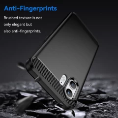 Husa pentru Nothing Phone (2) - Techsuit Carbon Silicone - Negru Negru