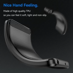 Husa pentru Nothing Phone (2) - Techsuit Carbon Silicone - Negru Negru