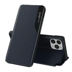 Husa pentru iPhone 15 Pro Max - Techsuit eFold Series - Negru Albastru 