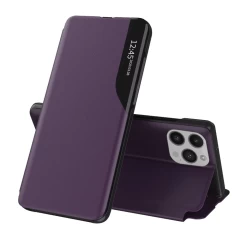 Husa pentru iPhone 15 Pro Max - Techsuit eFold Series - Negru Mov 