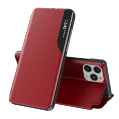 Husa pentru iPhone 15 Pro Max - Techsuit eFold Series - Portocaliu Rosu 