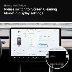 Folie pentru Display Auto Tesla Model Y / 3 - Spigen Glas.tR EZ-FIT - transparenta transparenta