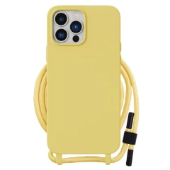 Husa pentru iPhone 15 Pro Max - Techsuit Crossbody Lanyard - Albastru Galben 