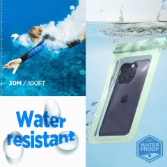 Husa universala pentru telefon - Spigen Waterproof Case A601 - Verde Verde