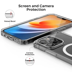 Husa pentru iPhone 15 Plus - Techsuit MagSafe Pro - transparenta transparenta