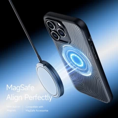 Husa pentru iPhone 15 Pro - Dux Ducis Aimo MagSafe Series - Black Negru