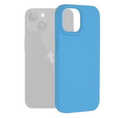 Husa pentru iPhone 15 - Techsuit Soft Edge Silicone - Black Albastru 