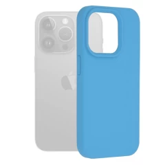 Husa pentru iPhone 15 Pro - Techsuit Soft Edge Silicone - Black Albastru 