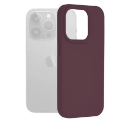 Husa pentru iPhone 15 Pro - Techsuit Soft Edge Silicone - Black violet 