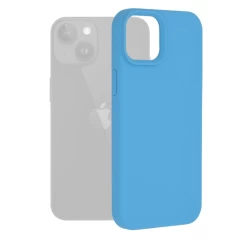 Husa pentru iPhone 15 Plus - Techsuit Soft Edge Silicone - Black Albastru 