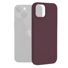 Husa pentru iPhone 15 Plus - Techsuit Soft Edge Silicone - Plum Violet
