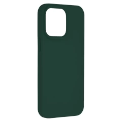 Husa pentru iPhone 15 Pro Max - Techsuit Soft Edge Silicone - Dark Green Verde