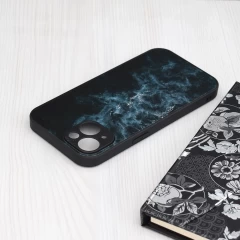 Husa pentru iPhone 15 - Techsuit Glaze Series - Blue Nebula Albastru