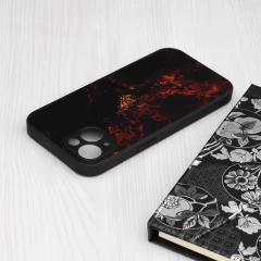 Husa pentru iPhone 15 - Techsuit Glaze Series - Red Nebula Rosu