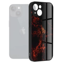 Husa pentru iPhone 15 Plus - Techsuit Glaze Series - Red Nebula Rosu