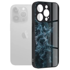 Husa pentru iPhone 15 Pro Max - Techsuit Glaze Series - Red Nebula Albastru 
