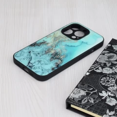 Husa pentru iPhone 15 Pro Max - Techsuit Glaze Series - Blue Ocean Bleu