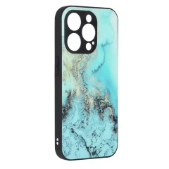 Husa pentru iPhone 15 Pro Max - Techsuit Glaze Series - Blue Ocean Bleu