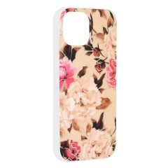 Husa pentru iPhone 15 - Techsuit Marble Series - Mary Berry Nude Bej