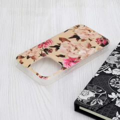 Husa pentru iPhone 15 Pro - Techsuit Marble Series - Mary Berry Nude Bej