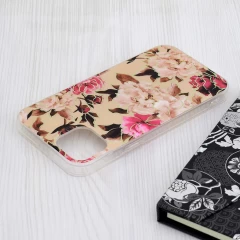 Husa pentru iPhone 15 Plus - Techsuit Marble Series - Mary Berry Nude Bej