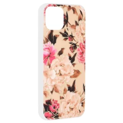 Husa pentru iPhone 15 Plus - Techsuit Marble Series - Mary Berry Nude Bej