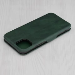 Husa pentru iPhone 15 Plus Techsuit Safe Wallet Plus, Green Verde