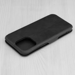 Husa pentru iPhone 15 Pro Max Techsuit Safe Wallet Plus, Black Negru