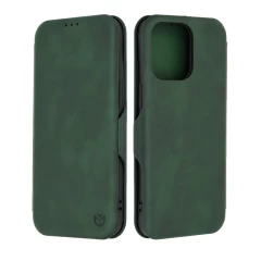 Husa pentru iPhone 15 Pro Max Techsuit Safe Wallet Plus, Black Verde 