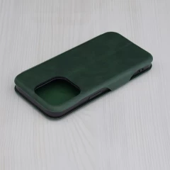 Husa pentru iPhone 15 Pro Techsuit Safe Wallet Plus, Green Verde