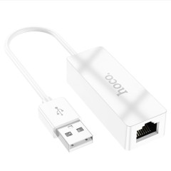 Adaptor USB la RJ45, 100Mbps, 15cm - Hoco Acquire (UA22) - White