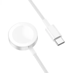 Hoco - Wireless Charger (CW46) - MagSafe for Apple Watch, 1.2m - White Alb