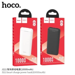 Baterie Externa 2x USB, Type-C, 2A, 10000mAh - Hoco Smart (J111) - Black Negru