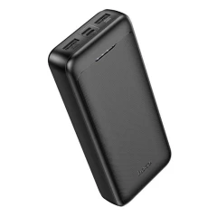 Baterie Externa 2x USB, Type-C, Micro-USB, 2A, 20000mAh - Hoco Smart (J111A) - Black Negru