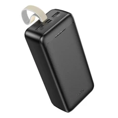 Baterie Externa 2x USB, Type-C, Micro-USB, 2A, 30000mAh - Hoco Smart (J111B) - Black Negru