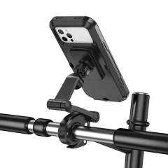 Suport pentru Bicicleta, Smartphone-uri 4.5 - 7 inch, IPX4 - Hoco Rider (CA101) - Black Negru